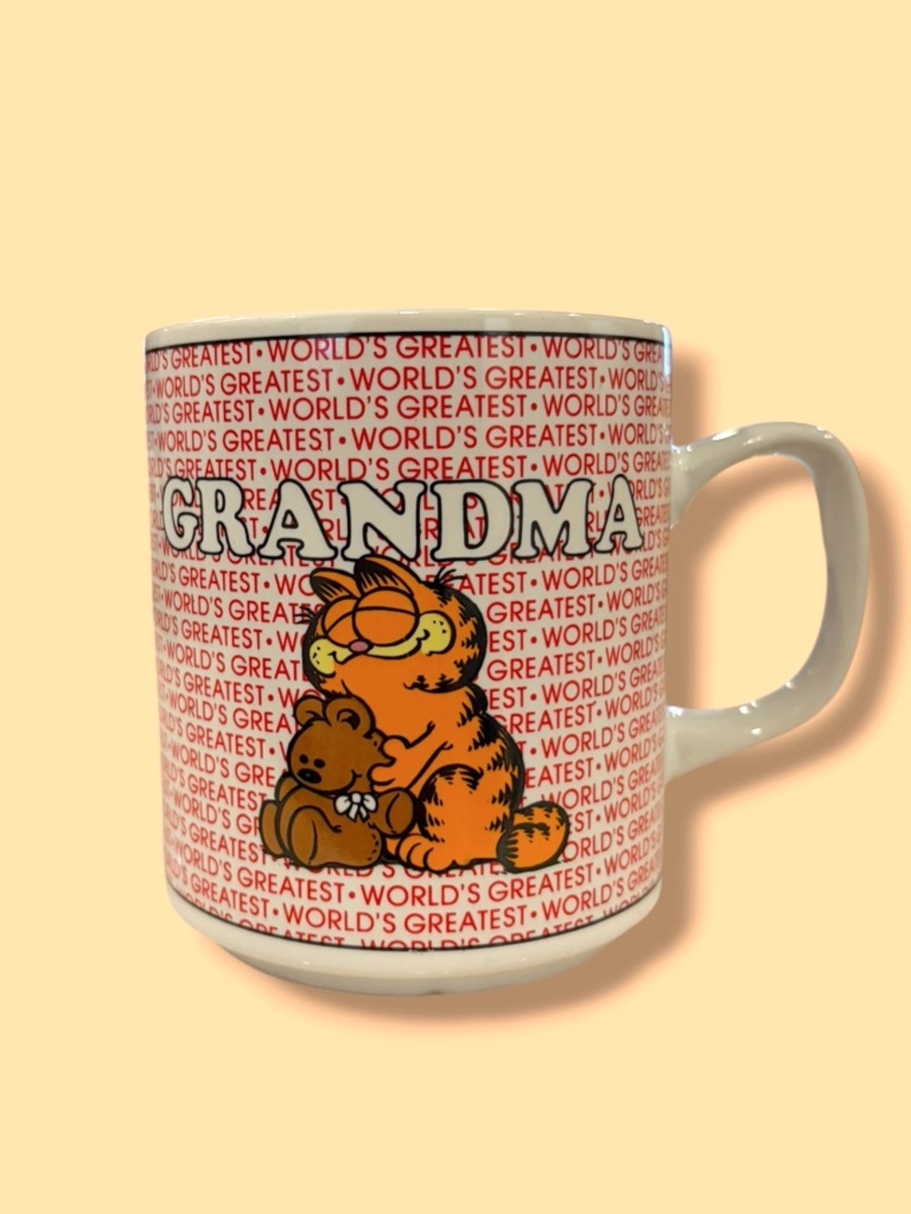 Grandma Garfield Ceramic Mug “Worlds Best Grandma”